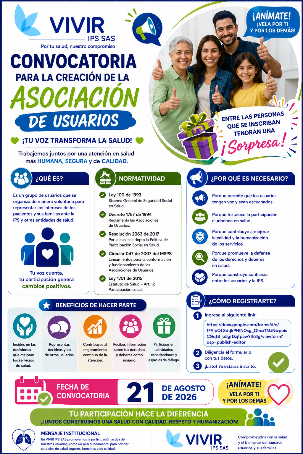 Convocatoria - Asociación de usuarios
