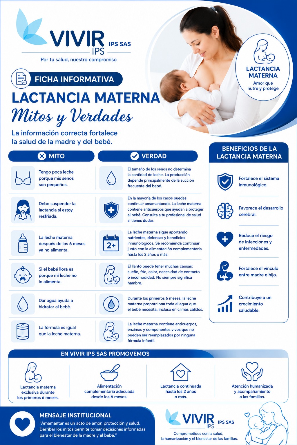 Mitos y Verdades - Lactancia materna